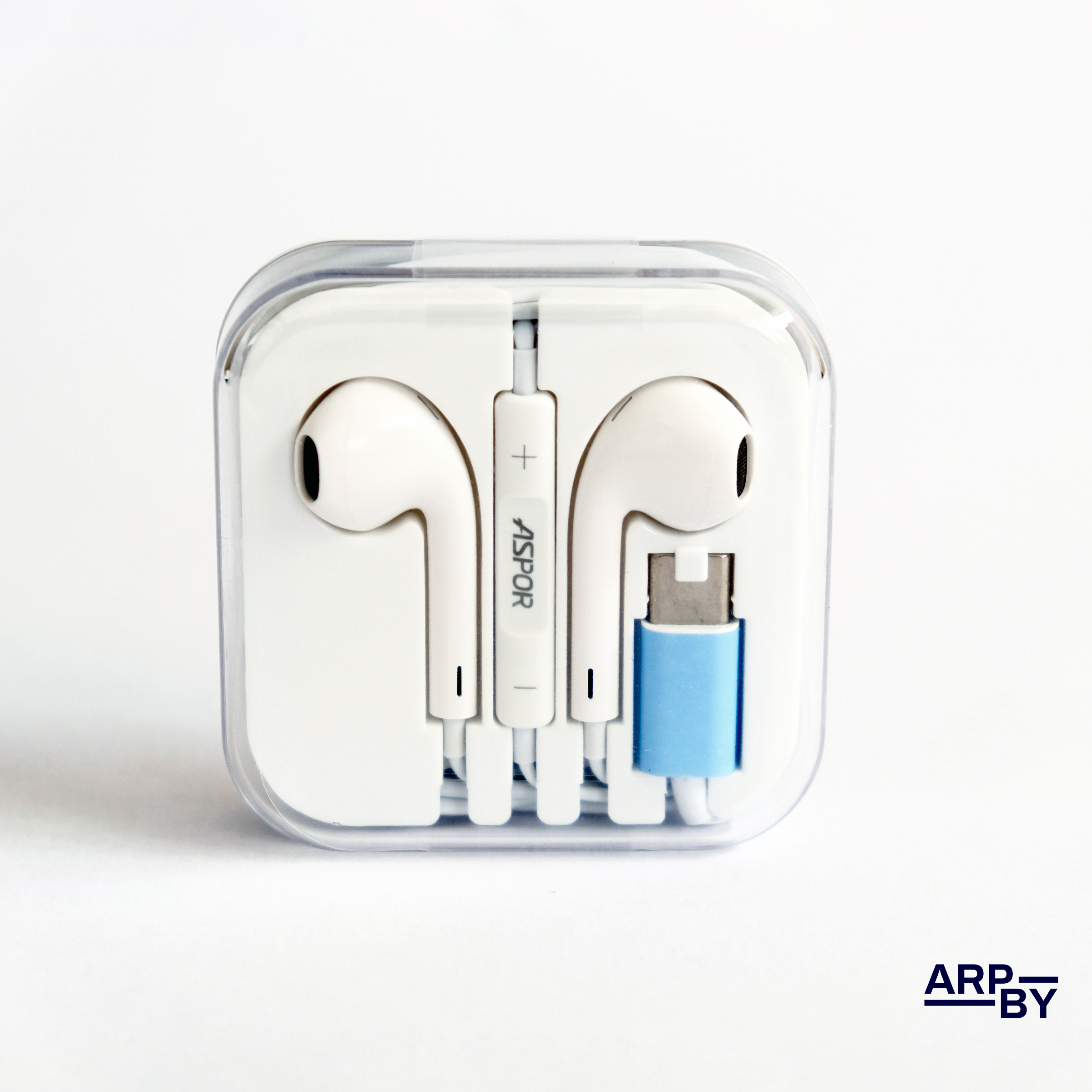 Auricular A215 c/fio USB-C Branco Auricular A215 c/fio USB-C Branco